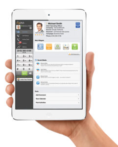 iPad Mini Mobile CRM App