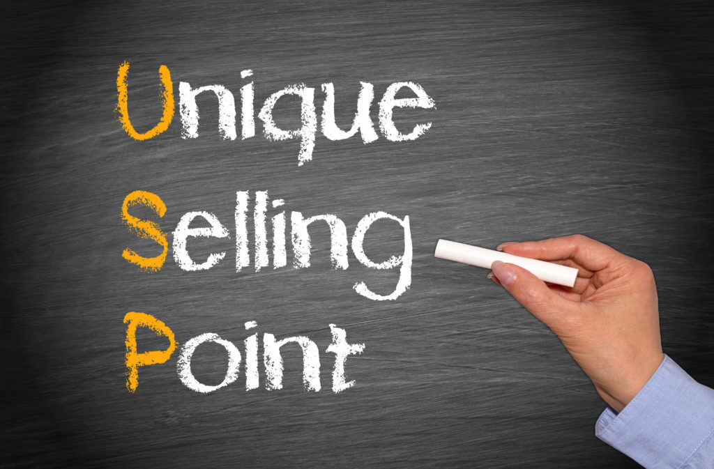 USP - Unique Selling Point - Marketing Concept