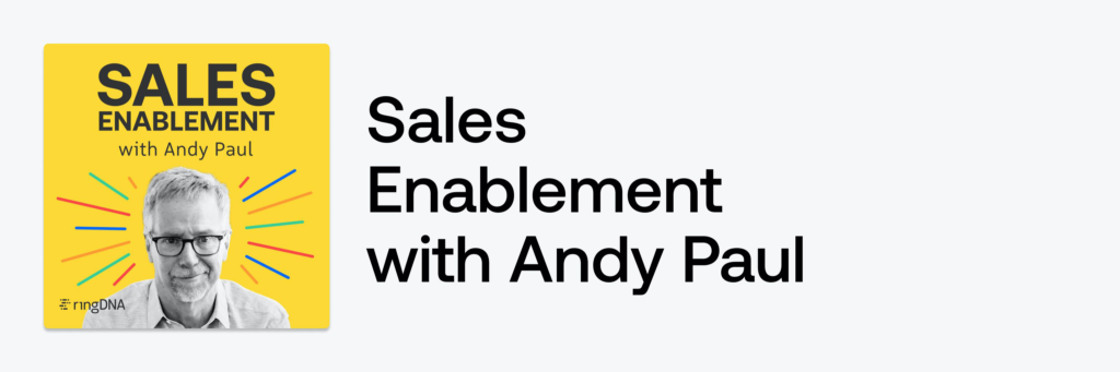 Sales Enablement Podcast for Sales Reps