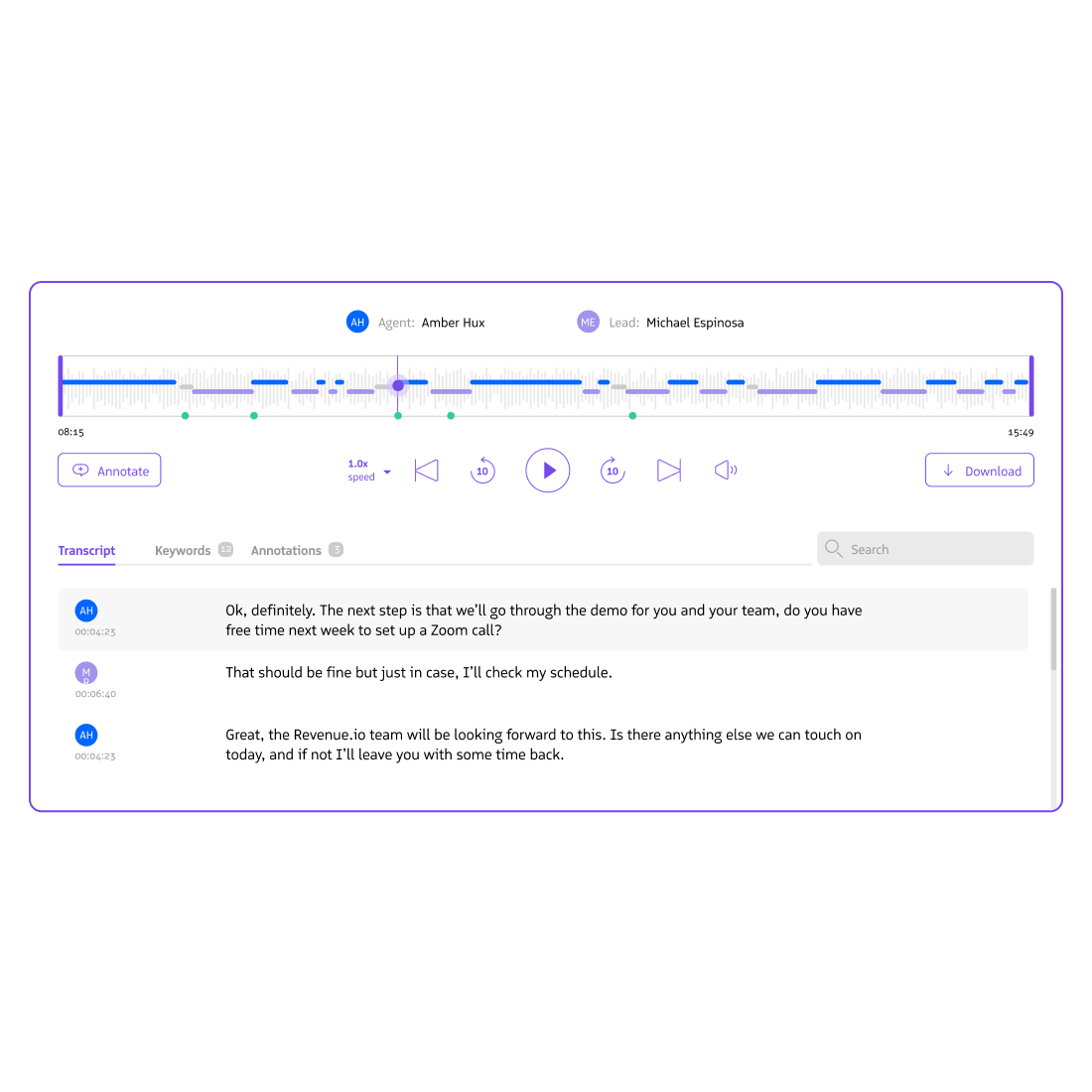 Transcribe Call Recordings