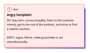 De-escalate Angry Complaint Moments Notification