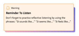 Reflective Listening