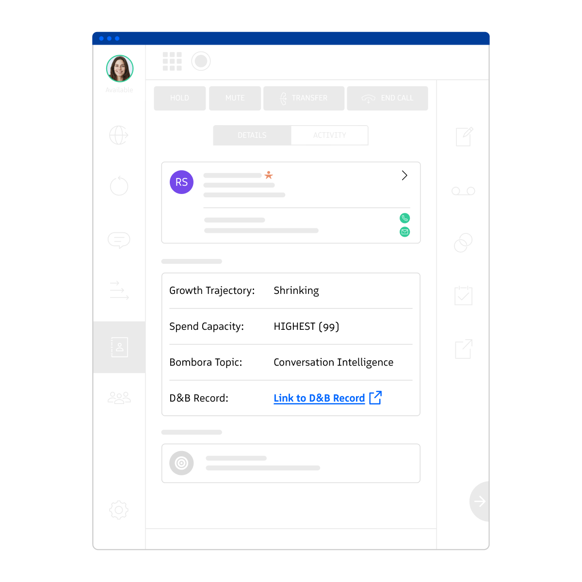 Display D&B data directly in Revenue.io