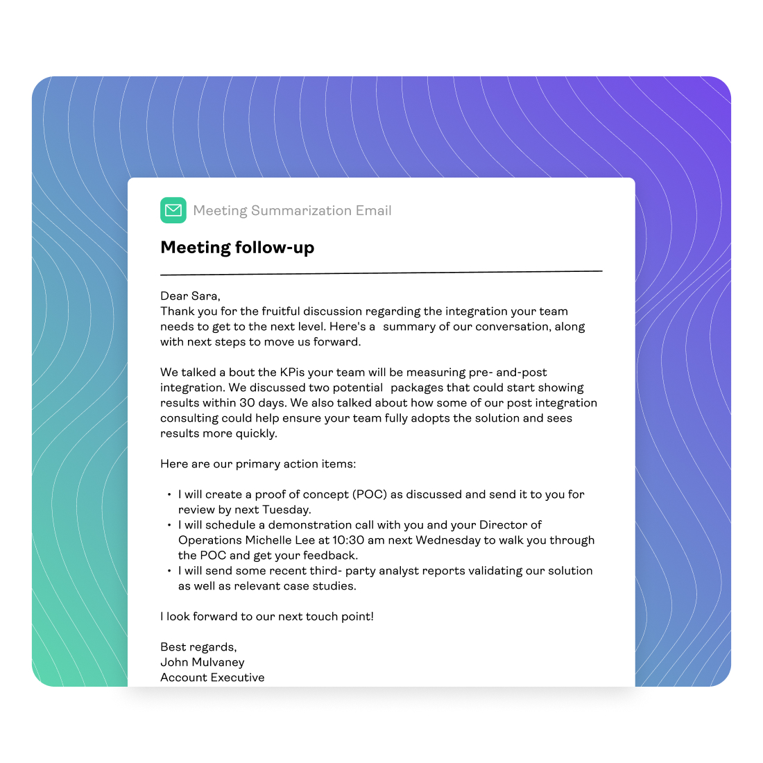 Revenue.io Leverages Generative AI to Automate Meeting Follow-Up Emails