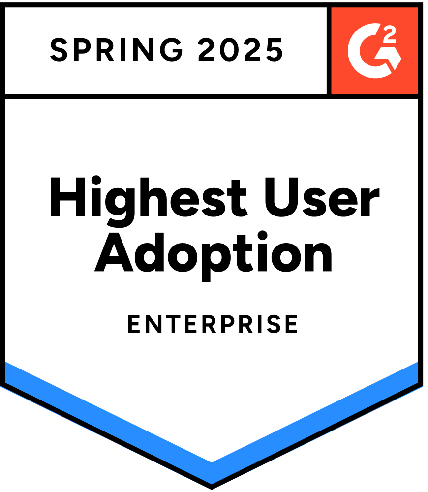 G2 Spring 2025 - Highest User Adoption