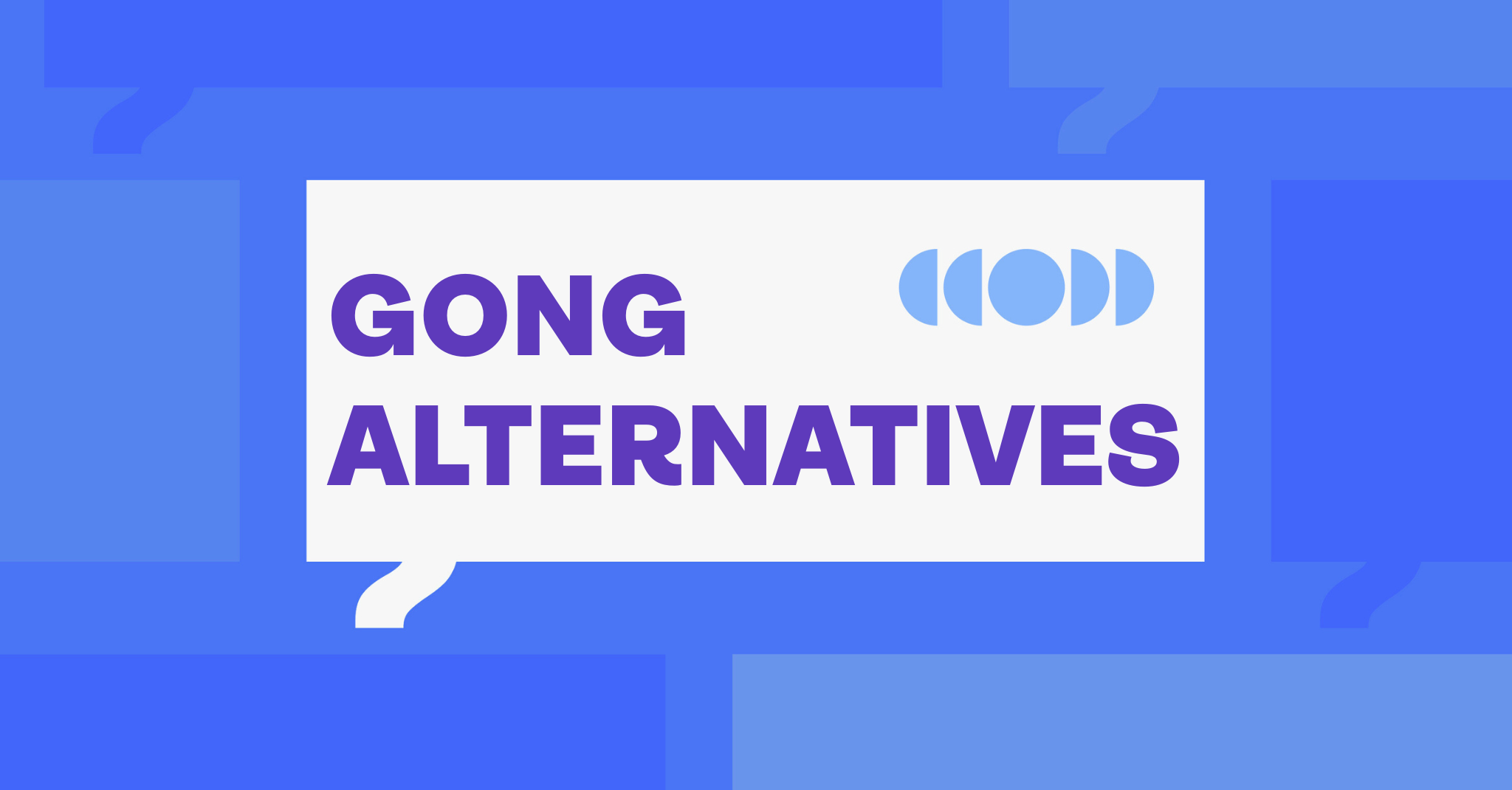 GONG ALTERNATIVES ARTICLE