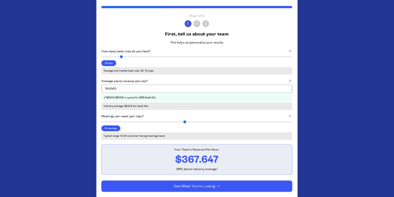 Revenue AI Calculator Preview