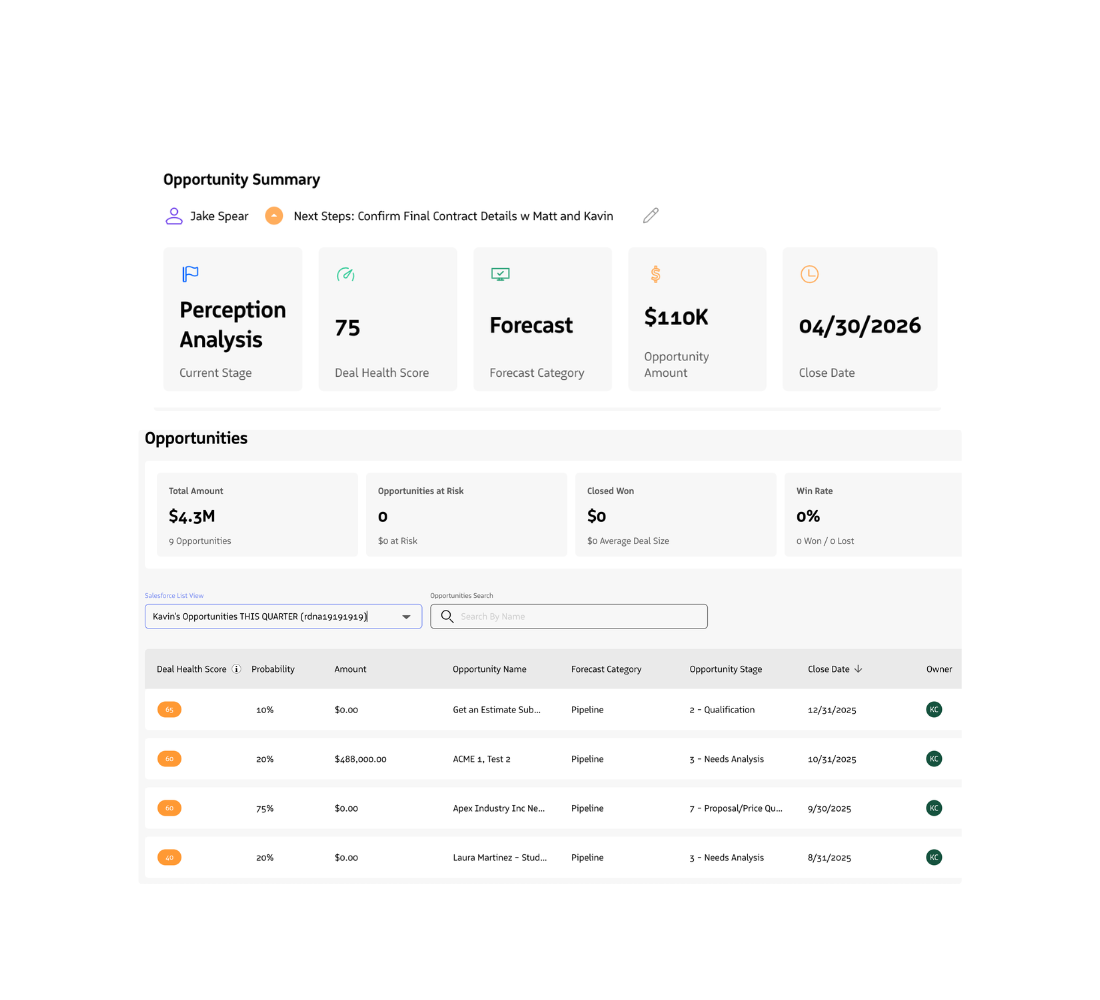 Manage Pipeline and Forecast