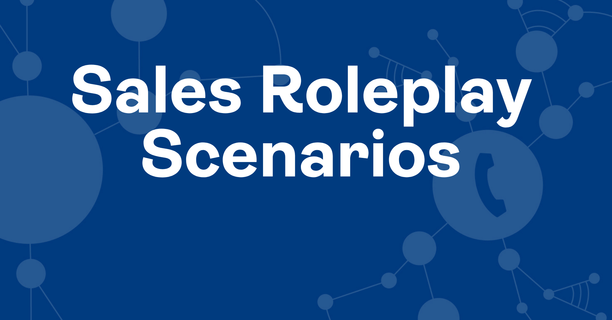 best-sales-roleplay-scenarios